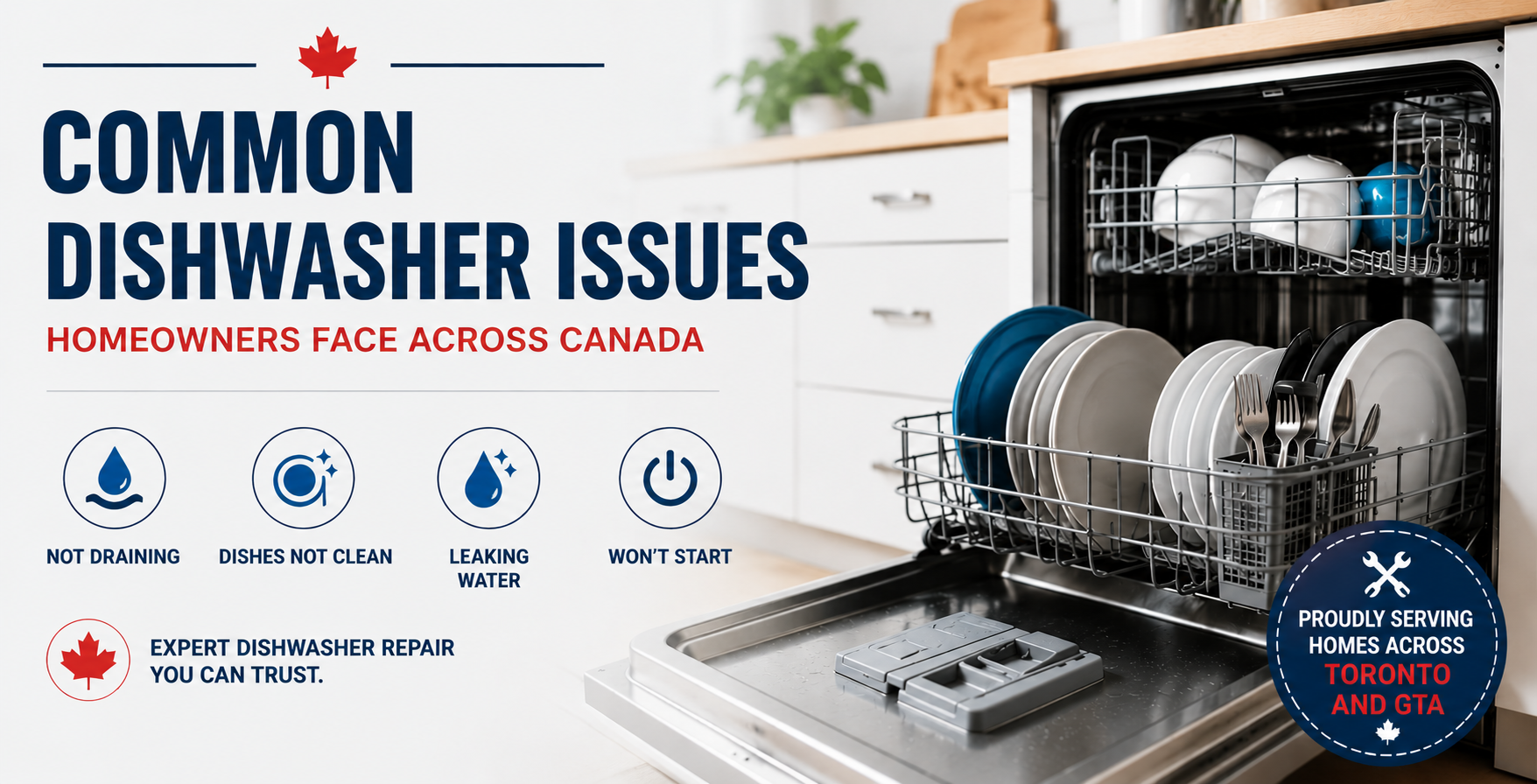 Common dishwasher issues in Canada