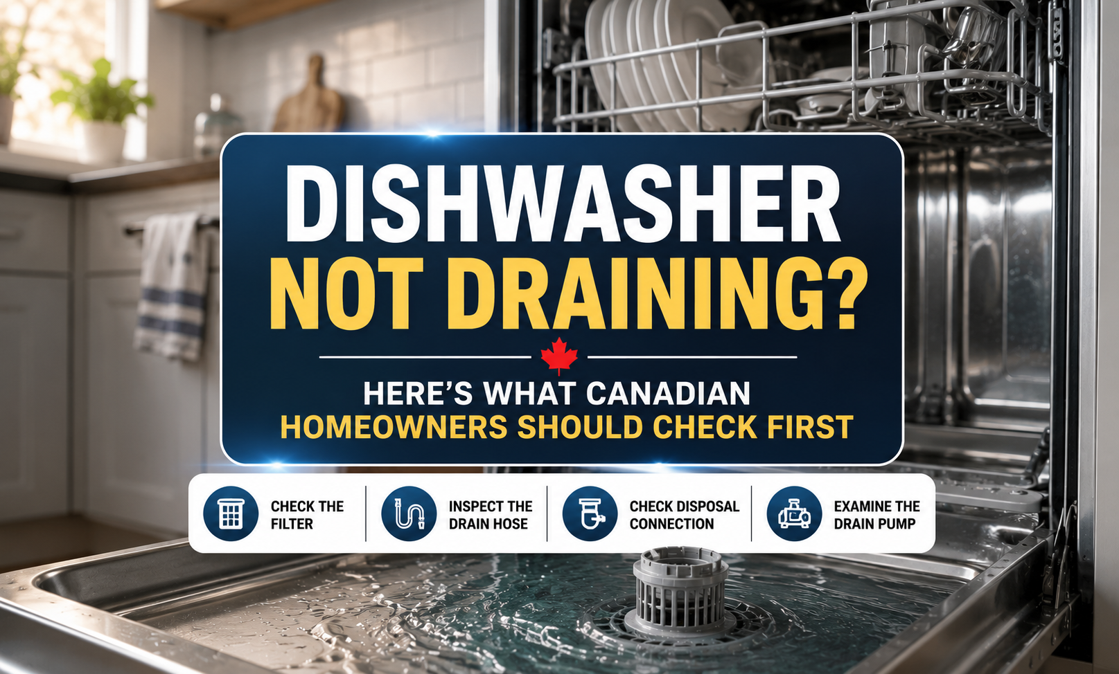 Dishwasher Not Draining? Here's What Canadian Homeowners Should Check First
